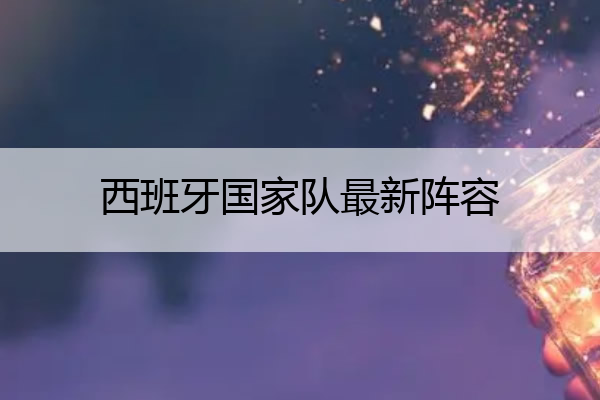 西班牙国家队最新阵容_西班牙国家队最新阵容名单