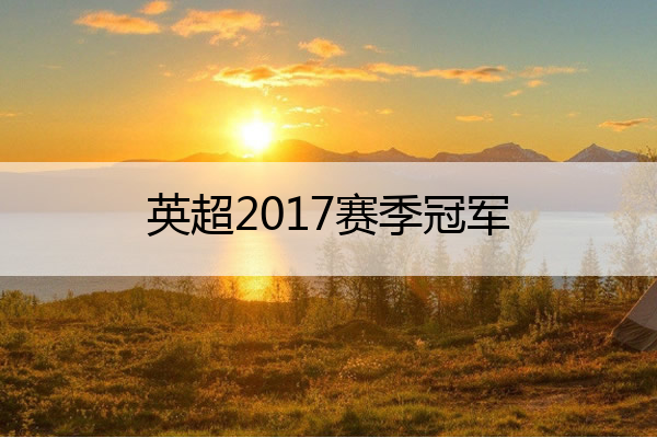 英超2017赛季冠军_2017至2018英超冠军