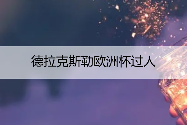 德拉克斯勒欧洲杯过人_德拉季奇欧洲杯