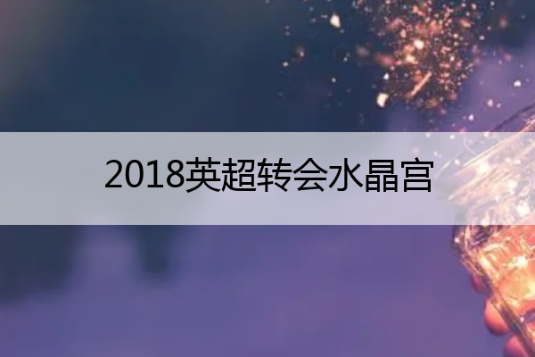 2018英超转会水晶宫 英超球队水晶宫