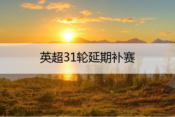 英超31轮延期补赛,英超比赛延期