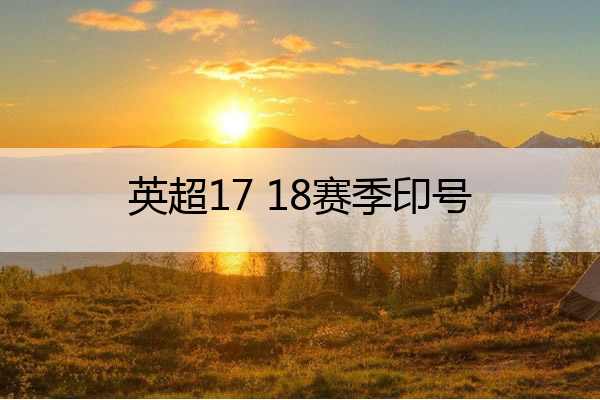 英超17 18赛季印号,英超1718赛季排名