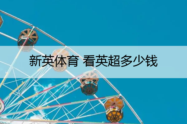 新英体育 看英超多少钱,新英体育英超直播免费